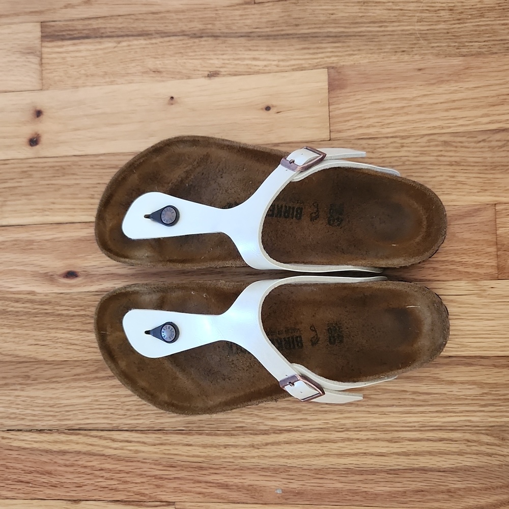 Birkenstock Gizeh in Graceful Pearl